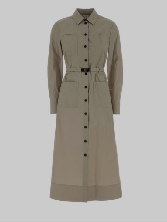 Tory Burch Other - Tory Burch Belted Shirt Dress in Khaki Tan – Midi Length, Long Sleeve size 14